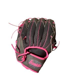Franklin Kids' Pink and Black Baseball Glove